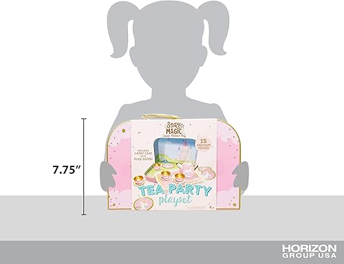 Miniatura 6 de Horizon Group USA - Juego de té mágico de historia, juego de té de unicornio, actividad de juego de simulación, juego sobre la marcha, funda de