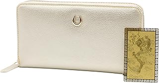 [サント オム] ラウンド 金運財布 金運 開運 金 ゴールド 風水 メンズ レディース 女性 長財布 開運カードをプレゼント (8.【皇帝龍】 開運護符)