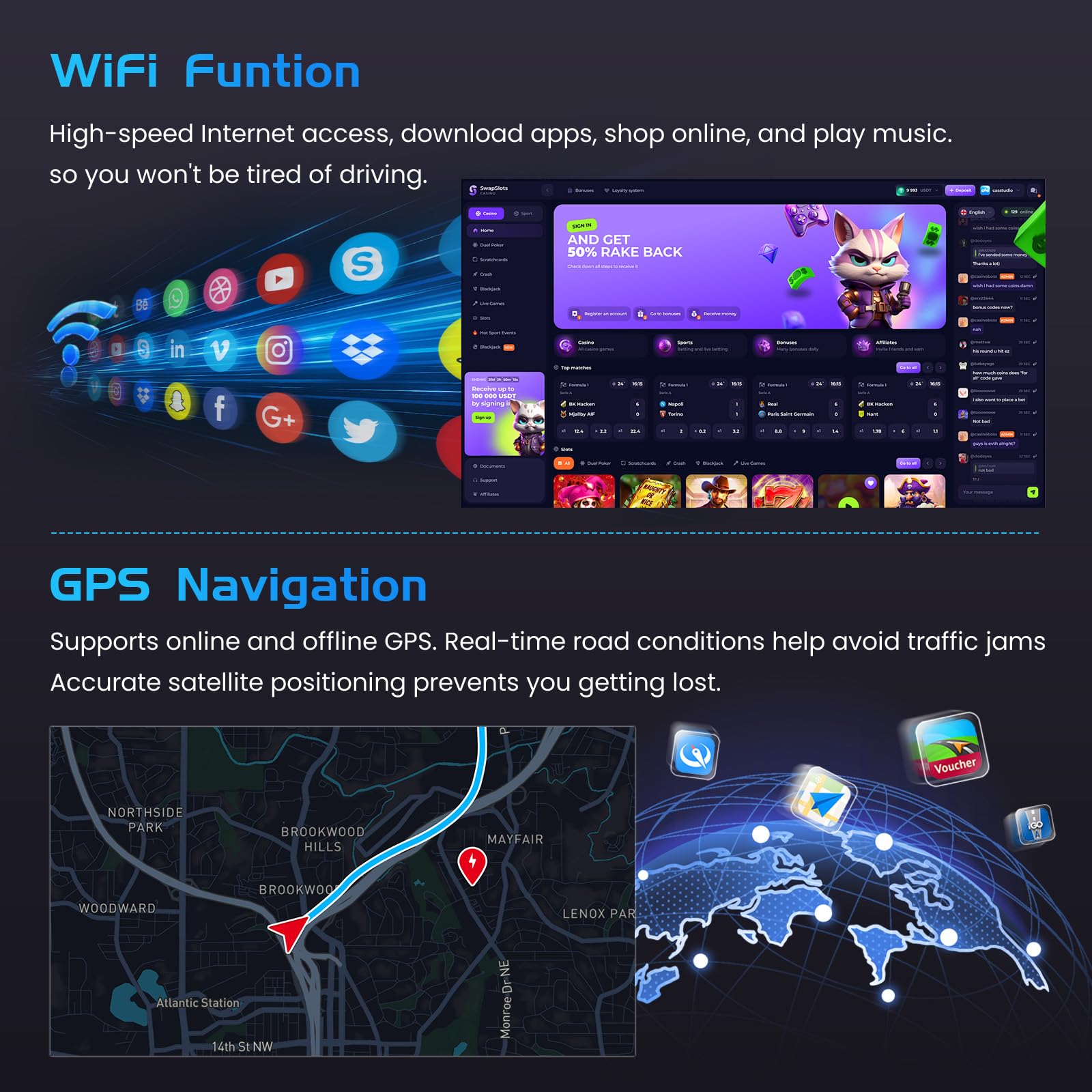 Inefala 4+64G Radio para Nissan Qashqai J10 2006-2016 Android 15 con 9'' In-Cell Pantalla con Wireless Carplay y Android Auto Mirror Link Radio FM/RDS GPS WiFi Bluetooth SWC Cámara Inversa