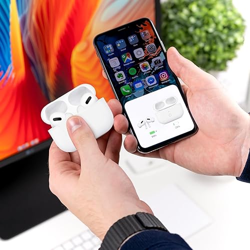 Miniatura 7 de Funda de carga inalámbrica compatible con AirPods Pro de 1 y 2 generación con carga USB-C, puerto de carga tipo C para AirPods Pro, funda de carga
