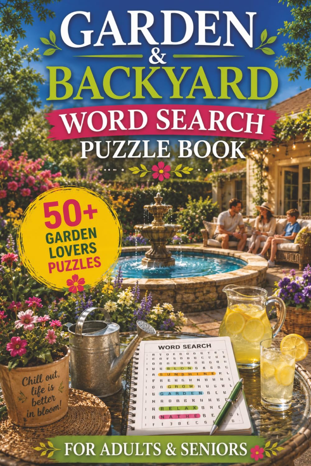 GARDEN & BACKYARD WORD SEARCH PUZZLE BOOK: 50+ Easy-to-Read Puzzles in a Word Find Book About Gardening, Plant Care, Cultivation, Maintenance, ... WORD SEARCH SERIES: GARDENING & BOTANY)