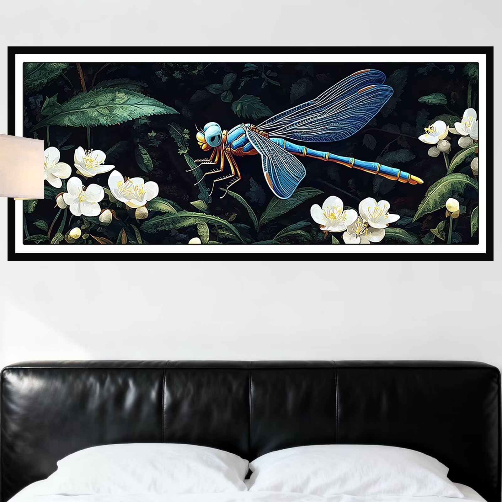 Z-98 Z-98 kwiaty do malowania po numerach, dla dorosłych, duże, 120 x 50 cm, do malowania roślinami po numerach, wesołe zestawy do malowania dla dorosłych, DIY, farby akrylowe, rysowanie, jesienne