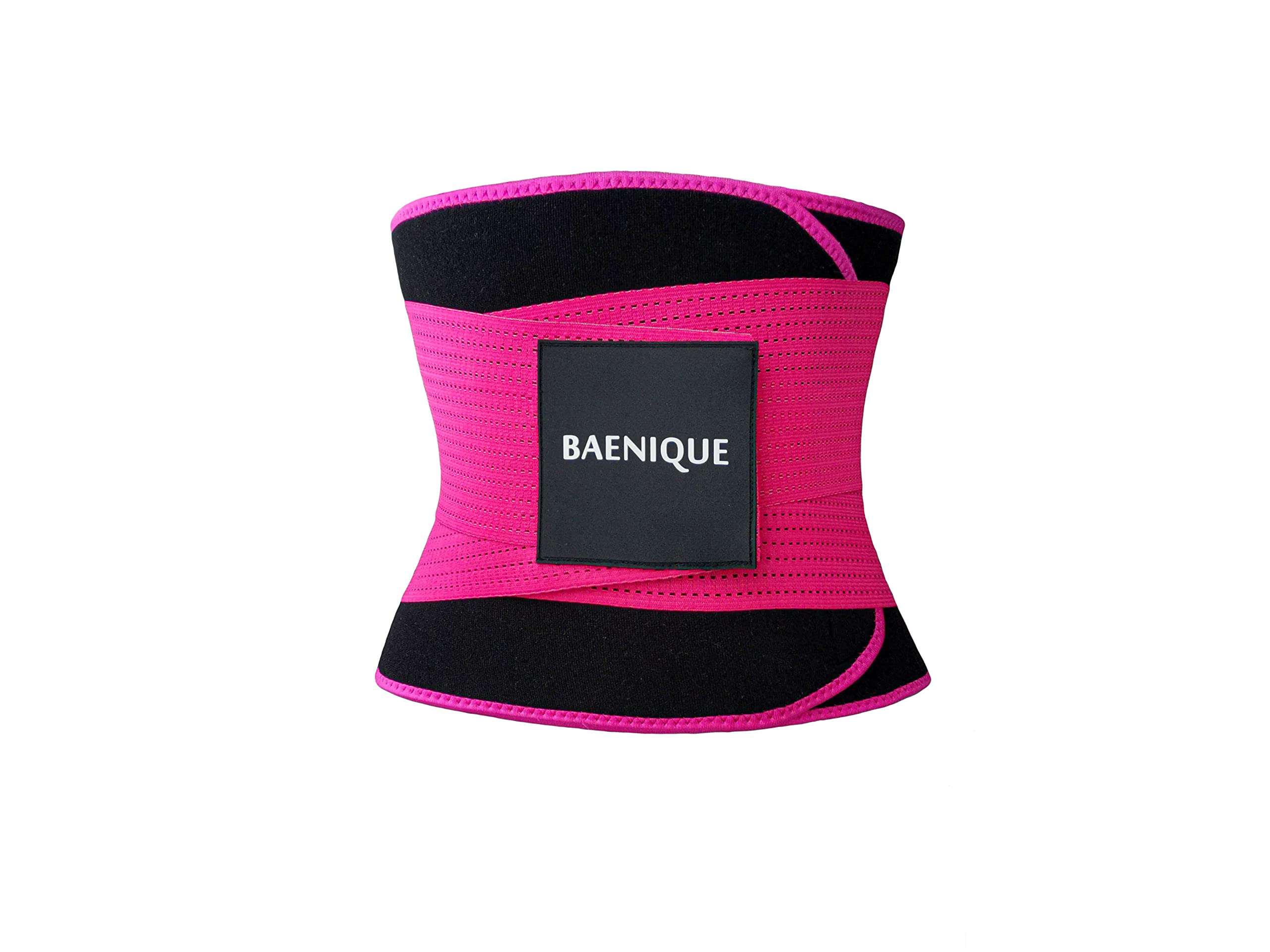 BAENIQUE Women's Waist Trainer Corset Sweat Belt Waist Cincher Premium Tummy Control Fitness Band Waist Support Belt Waist Shaper With Dual Adjustable Straps