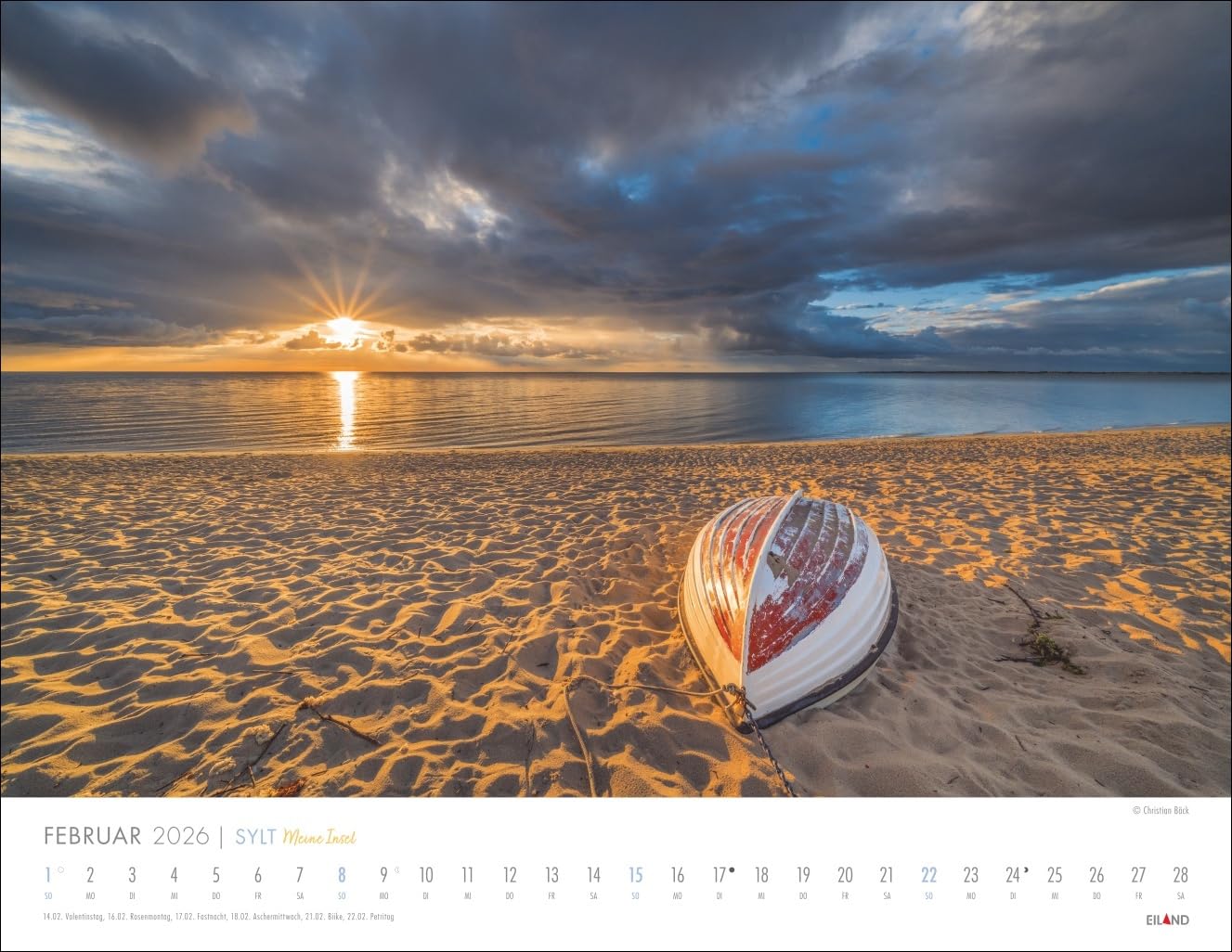 Sylt - Meine Insel Kalender 2026: Reise-Wandkalender mit 12 atemberaubenden Fotografien der Nordseeinsel. Landschafts-Kalender 2026 zum Aufhängen. 44 x 34 cm. Querformat.
