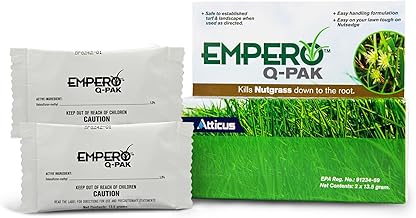 Atticus Empero Q-Pak Nutsedge Killer (2-Pack) Turf Herbicide - Kills Nut Grass in Established Lawns, Ornamental Turfgrass, & Landscape Areas - Halosulfuron - by Atticus