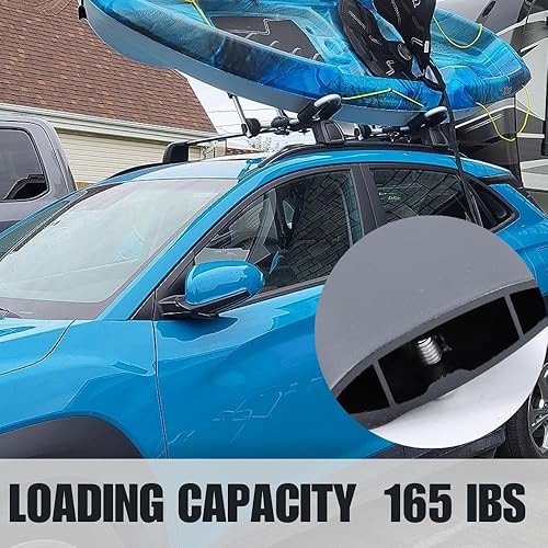 Miniatura 5 de Titopena Barras transversales de techo para Mazda CX-5 2017-2024 rieles laterales con cerradura para equipaje, kayak, canoa, bicicleta, snowboard,