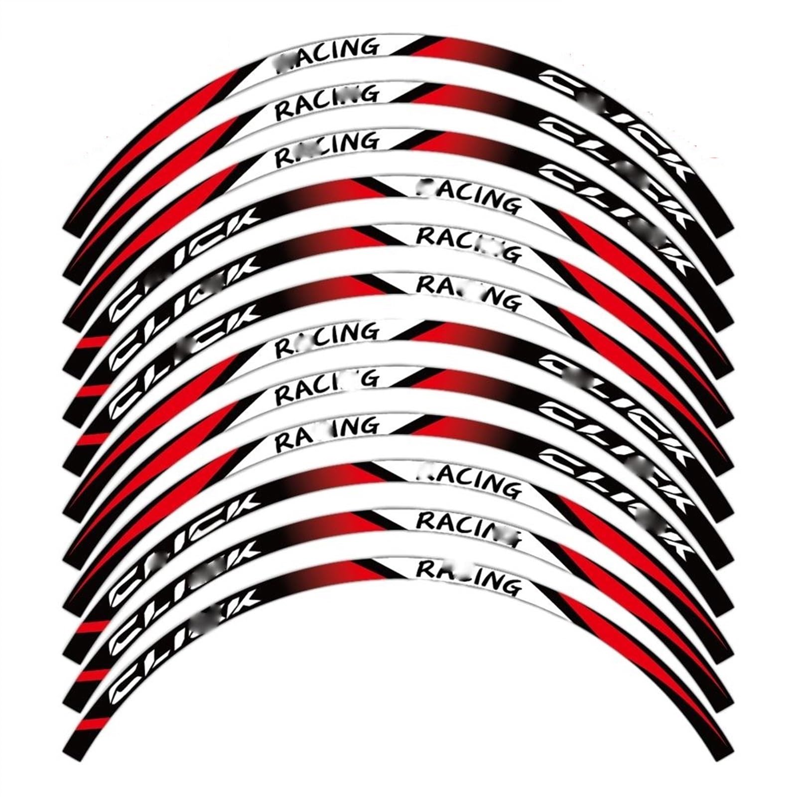 Applique Reflective Motorcycle Wheel Sticker Inside of Hub Decals Rim Stripe Tape for Click for 160 125i 125 150 150i(A2)