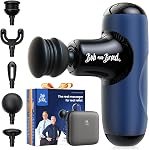 BOB AND BRAD Q2 Mini Gun de massage, puissant masseur de poche, pistolet de massage musculaire portable, Ultra petit & Massager silencieux avec étui pour l'utilisation en route, Cadeaux pour les femmes athlètes hommes (Noir)