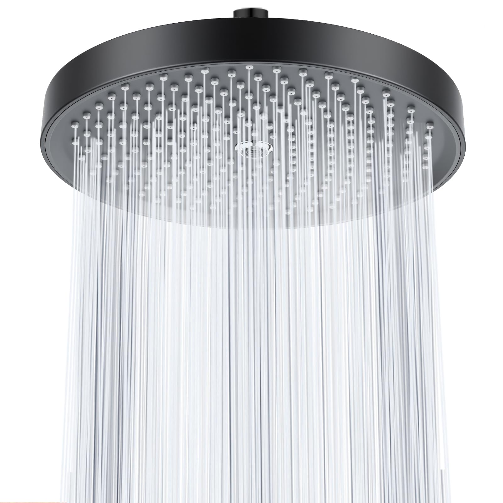 Ronvie Large Shower Head 10 Inch Black