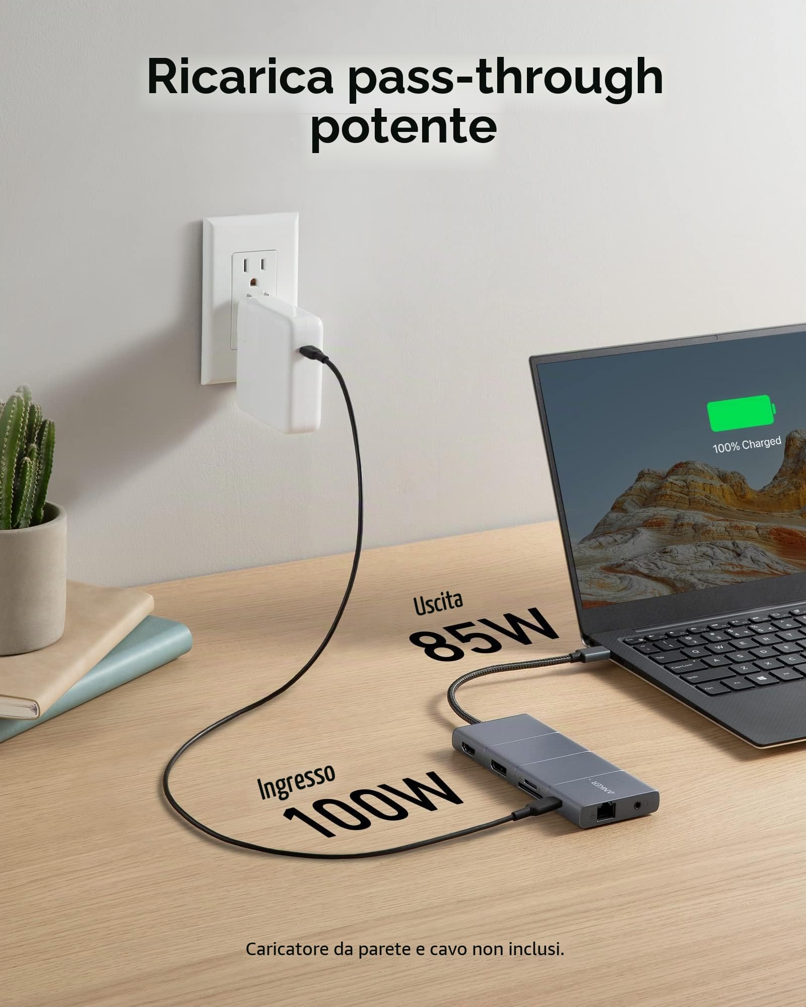 Anker Innovations A83880a1 Hub Di Interfaccia Usb TipO-C 10000 Mbit/s Grigio (anker 565 11-Port UsB-C Hub Extern Gra)