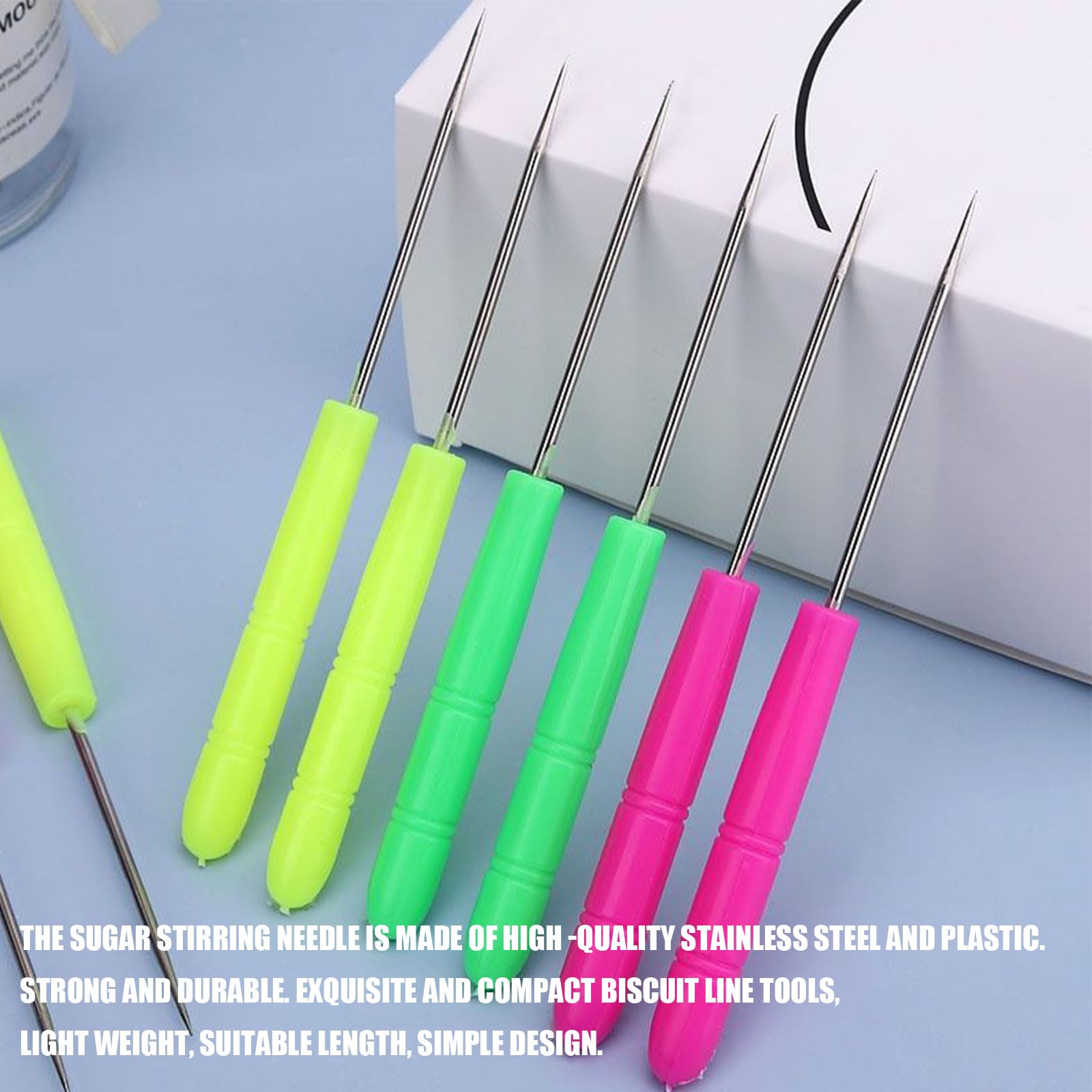 Ensemble De 6 Aiguilles En Paracorde En Acier Inoxydable Aiguilles De Couture Outil De Tricotage Outils Auxiliaires