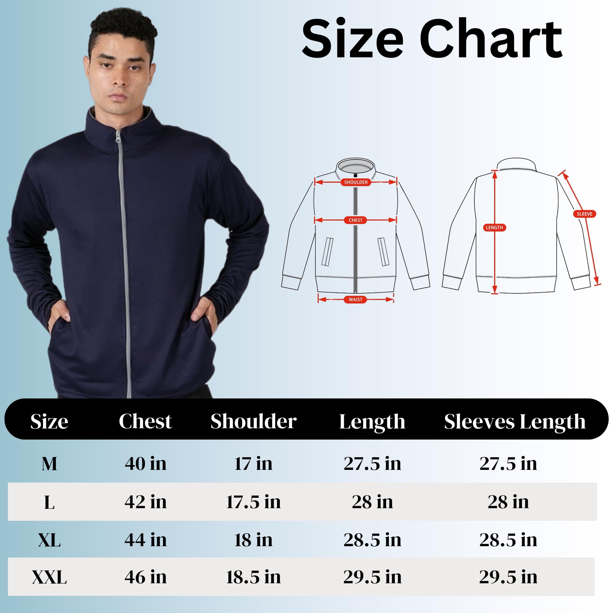 MIA FASHION Summer Jacket with UV Protection UPF 50+ for Men Anti-Tan & SPF 50+ Sun Protection |Lightweight & Breathable Coolrush Jacket for Cycling & Bike Rider (IN, Alpha, M, Regular, Navy Blue) 1
