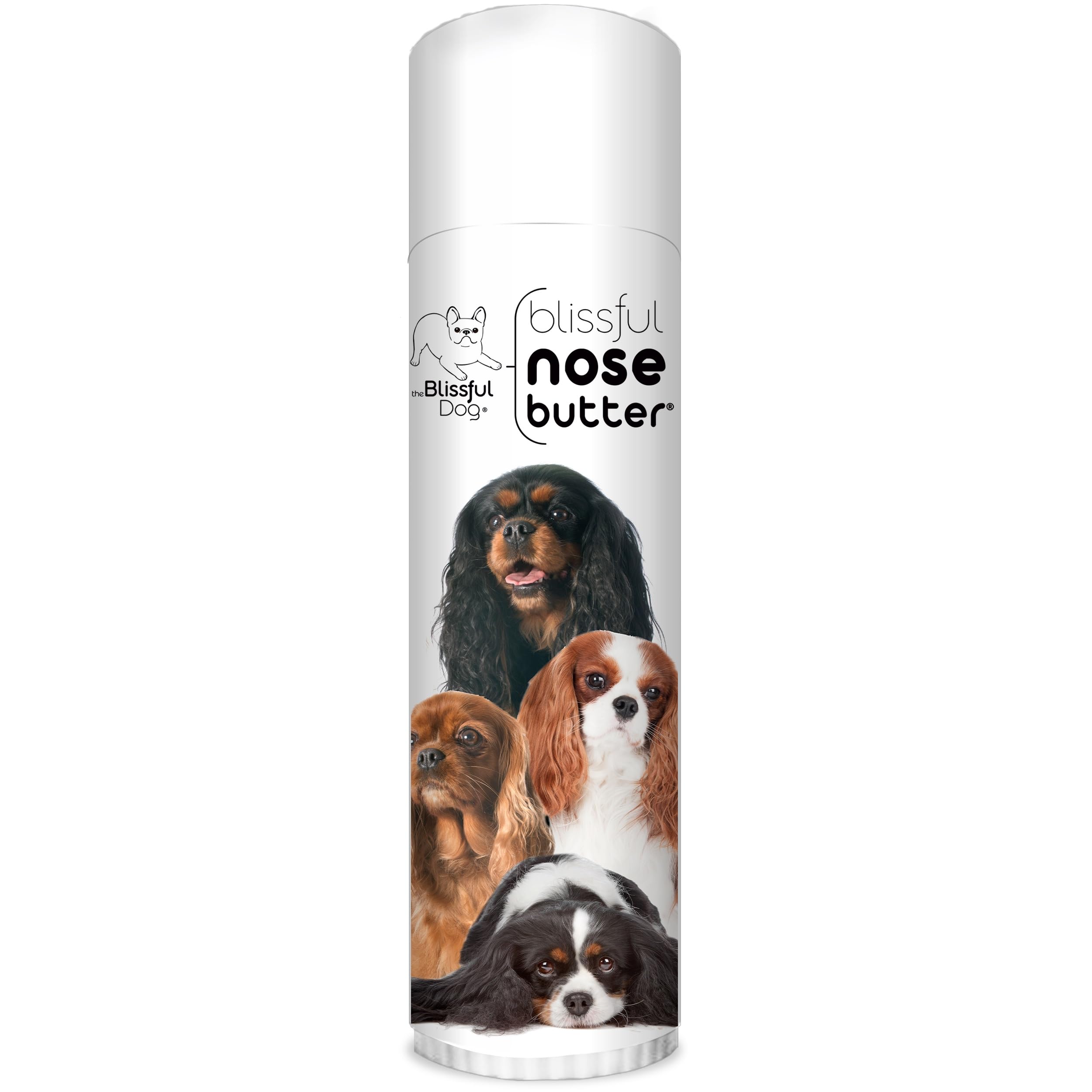 The Blissful Dog Cavalier King Charles Spaniel Nose Butter, Versatile Dog Nose Balm for Dry Nose, Handcrafted Nose Moisturizer, Easy-to-Apply Dog Essentials, Unscented, 0.50 oz.