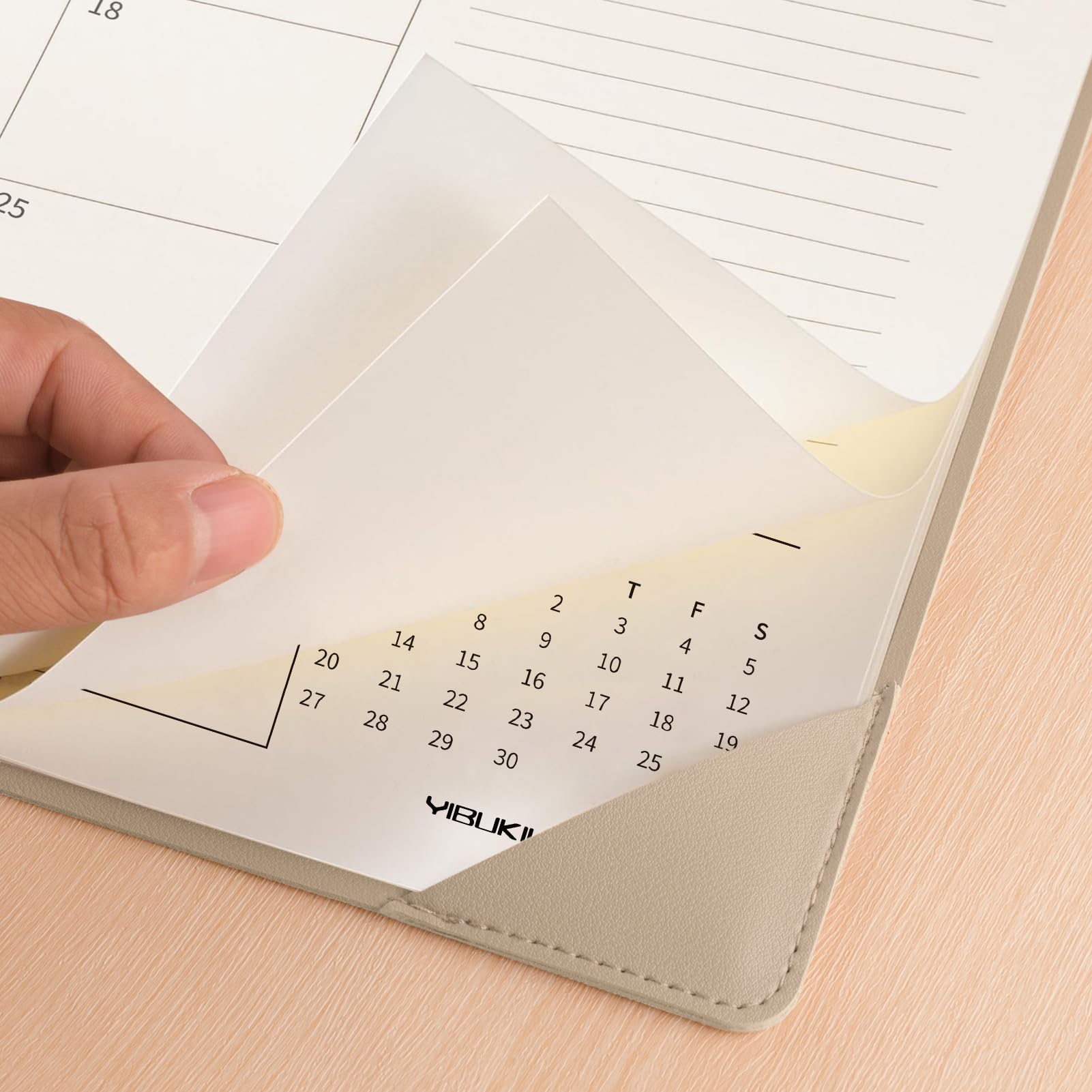 Calendario de escritorio grande 2025-2026, 22 x 17, julio de 2025 a diciembre de 2026, calendario de escritorio grande de 18 meses con alfombrilla de escritorio y cubierta de plástico para