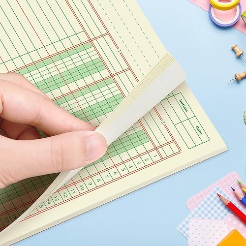 Miniatura 3 de Paquete de 2 100 hojas de análisis de libros columnares de contabilidad, libro de contabilidad, bloc de papel para negocios, 50 hojaspaquete,