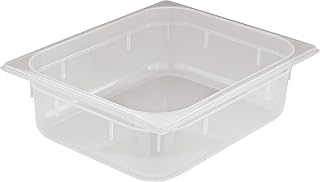 12 3/4 inches by 6 1/4 inches Polypropylene Hotel Food Pan - 1/4 (depth: 6 inches)
