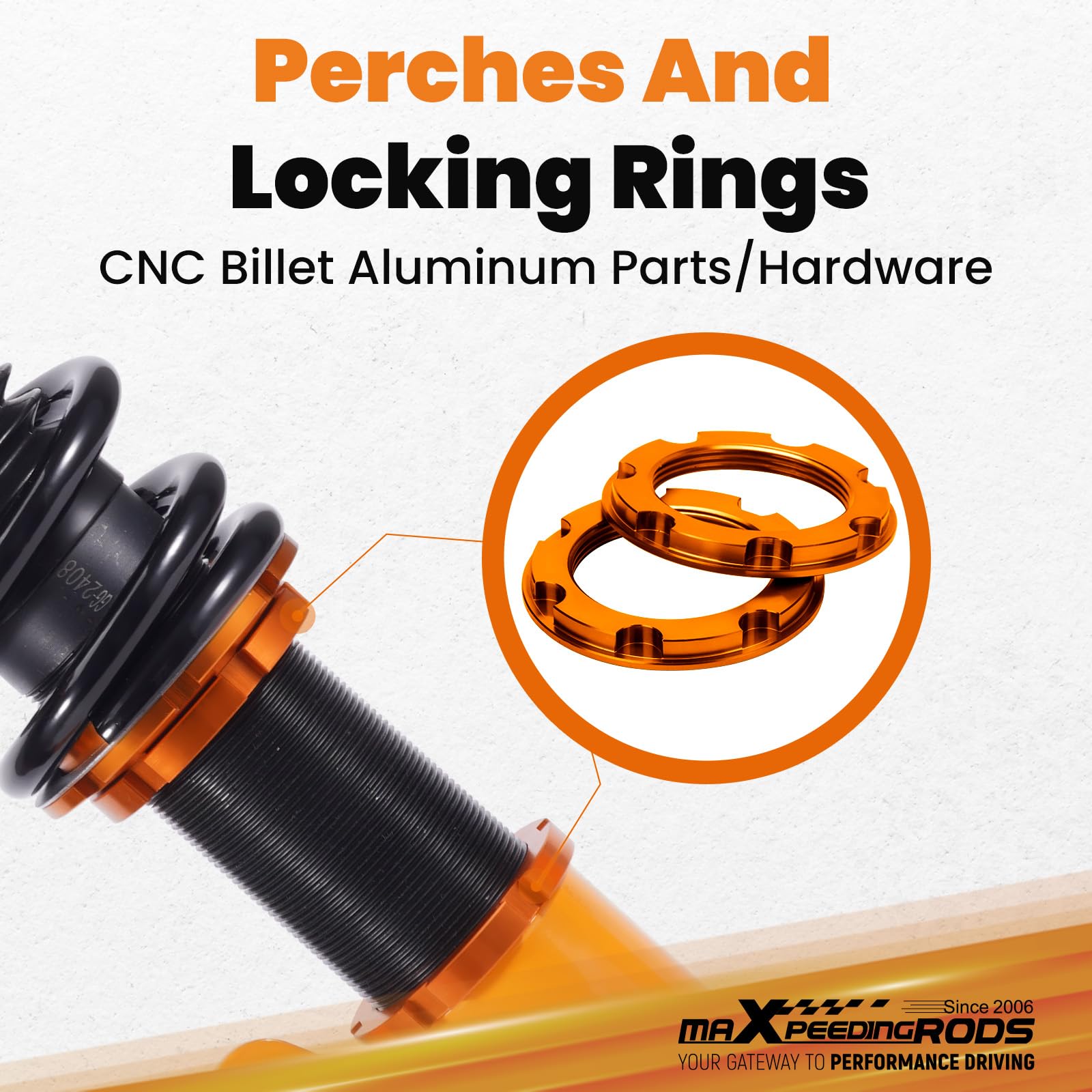 maXpeedingrods KIt Assetto a Ghiera Ammortizzatori per BMW E46 3 Serie Cabriolet Touring