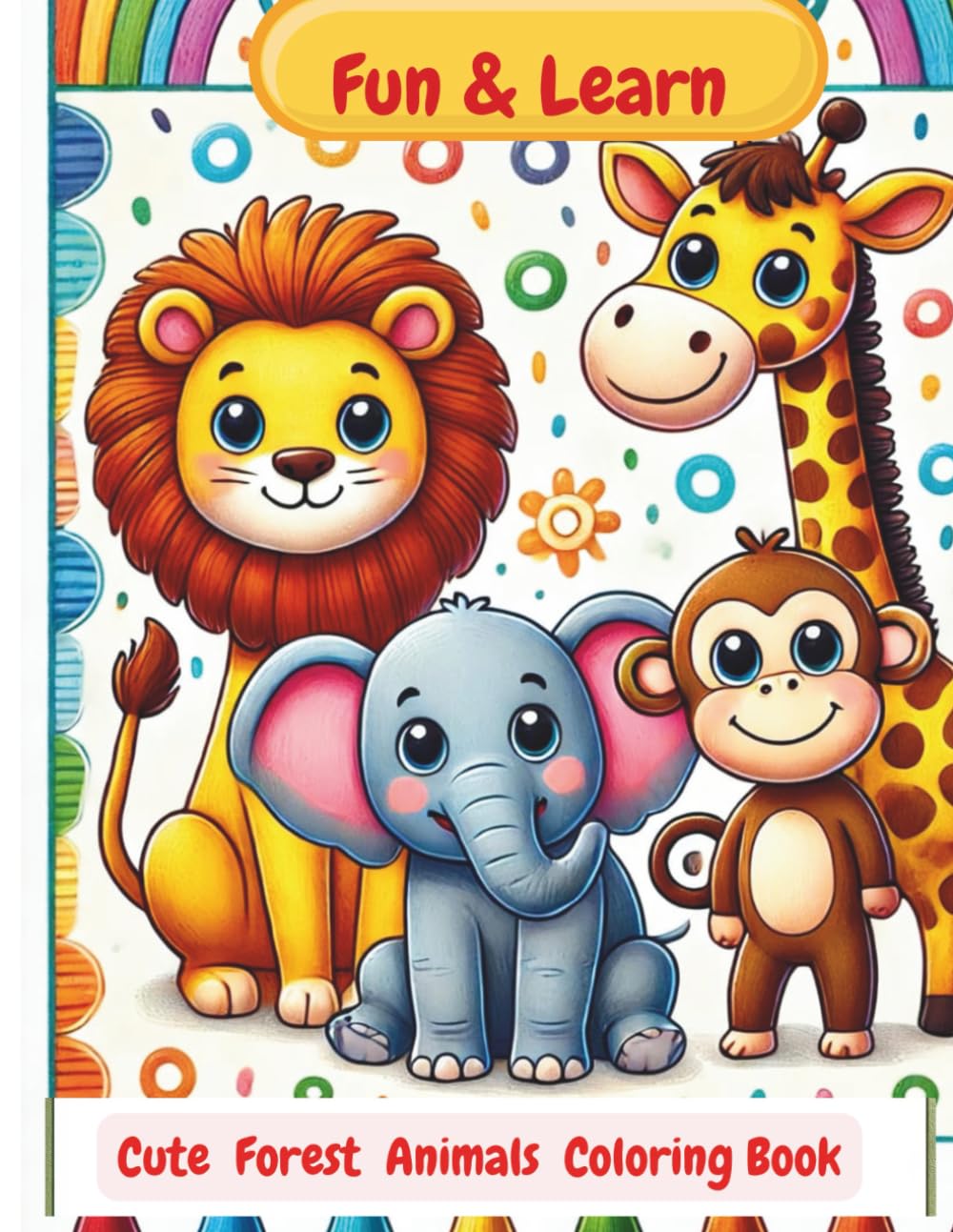 Cute Forest Animals Coloring Book