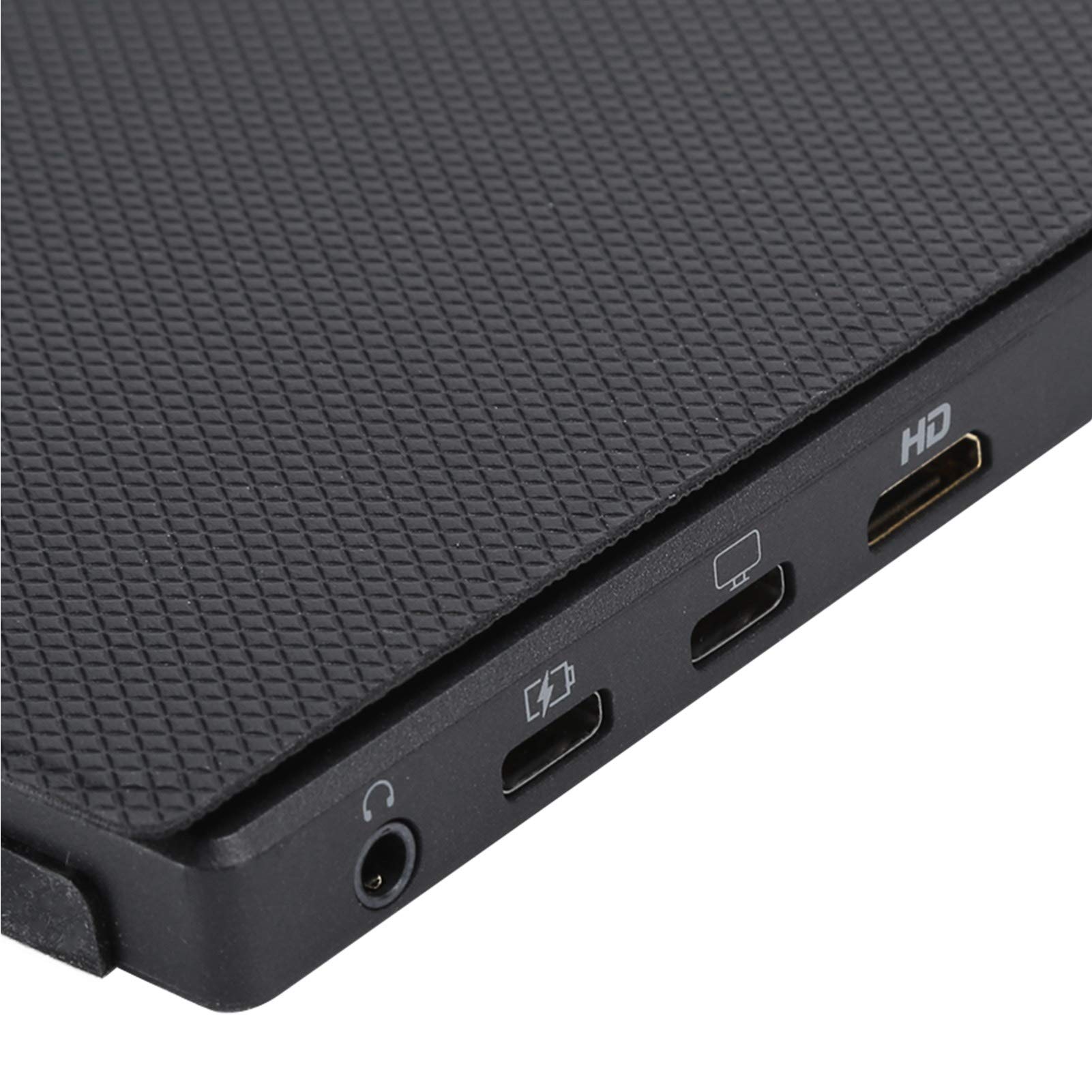 Sxhlseller Przenośny monitor – 13,3 cala ekran wyświetlacza ultra cienki 1080p HD z magnetycznym wspornikiem etui ochronne na laptopa, PC, telefon, konsolę