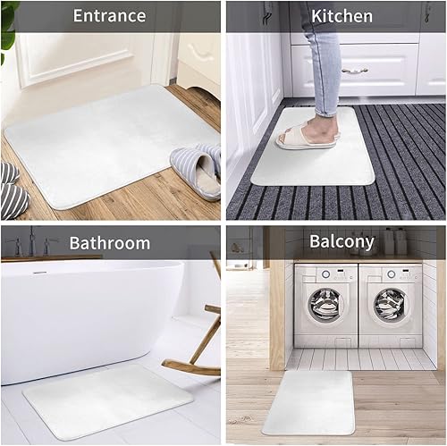 Miniatura 4 de Tapete de bienvenida para interiores y exteriores, tapete de bienvenida para puerta de baño, antideslizante, duradero, lavable, tapete absorbente de