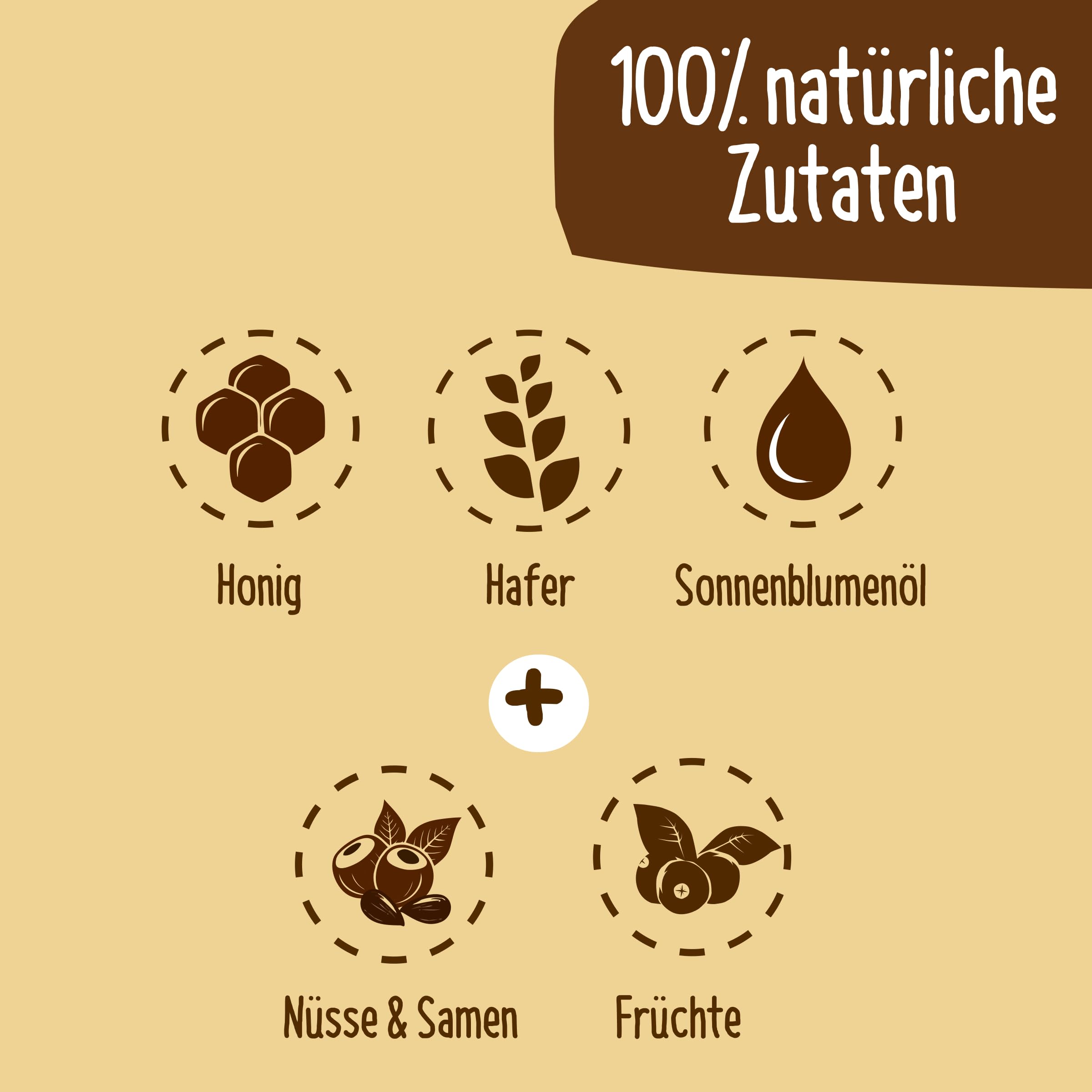 HAFERVOLL Organic Mixbox 4 Flapjack-Sorten 18 x 60g Bio-Müsliriegel Bio-zertifiziert