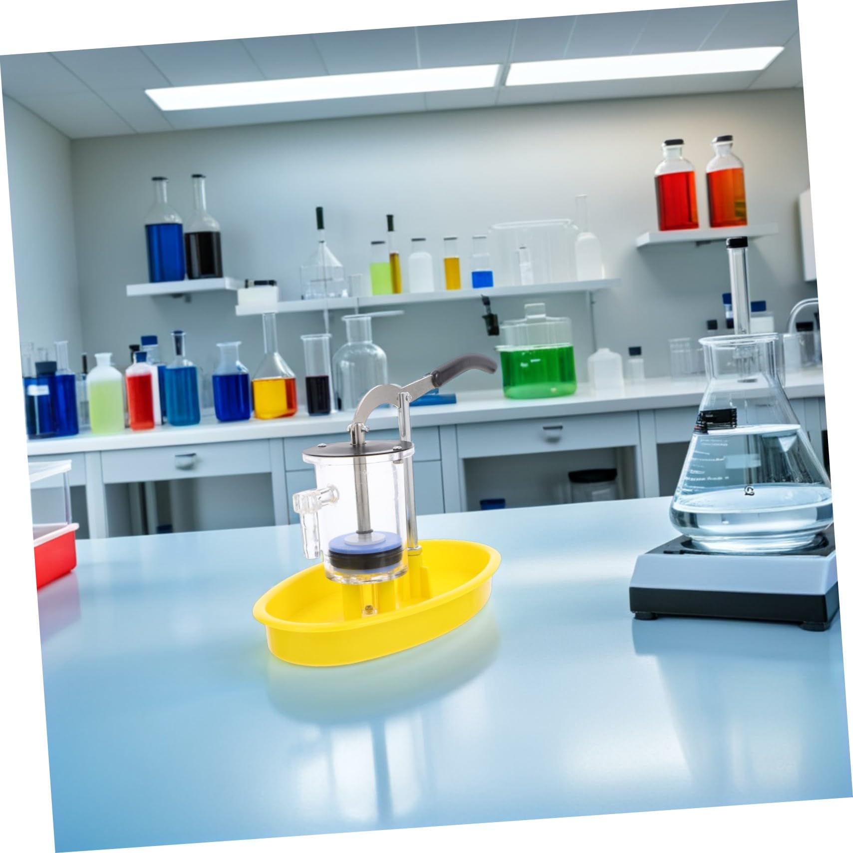 Hohopeti Modelo de Bomba Manual para Experimentos Físicos Juguete Educativo Stem Modelo Didáctico de Bomba de Agua para Enseñanza Aula Kit DIY para Experimentos de Física y Ciencia