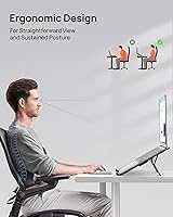 Vista 4 de SODI Ultra Compact Foldable Laptop Stand - Portable Laptop Holder for Desk & Travel Use, Ergonomic Aluminum Computer Holder with Adjustable Height