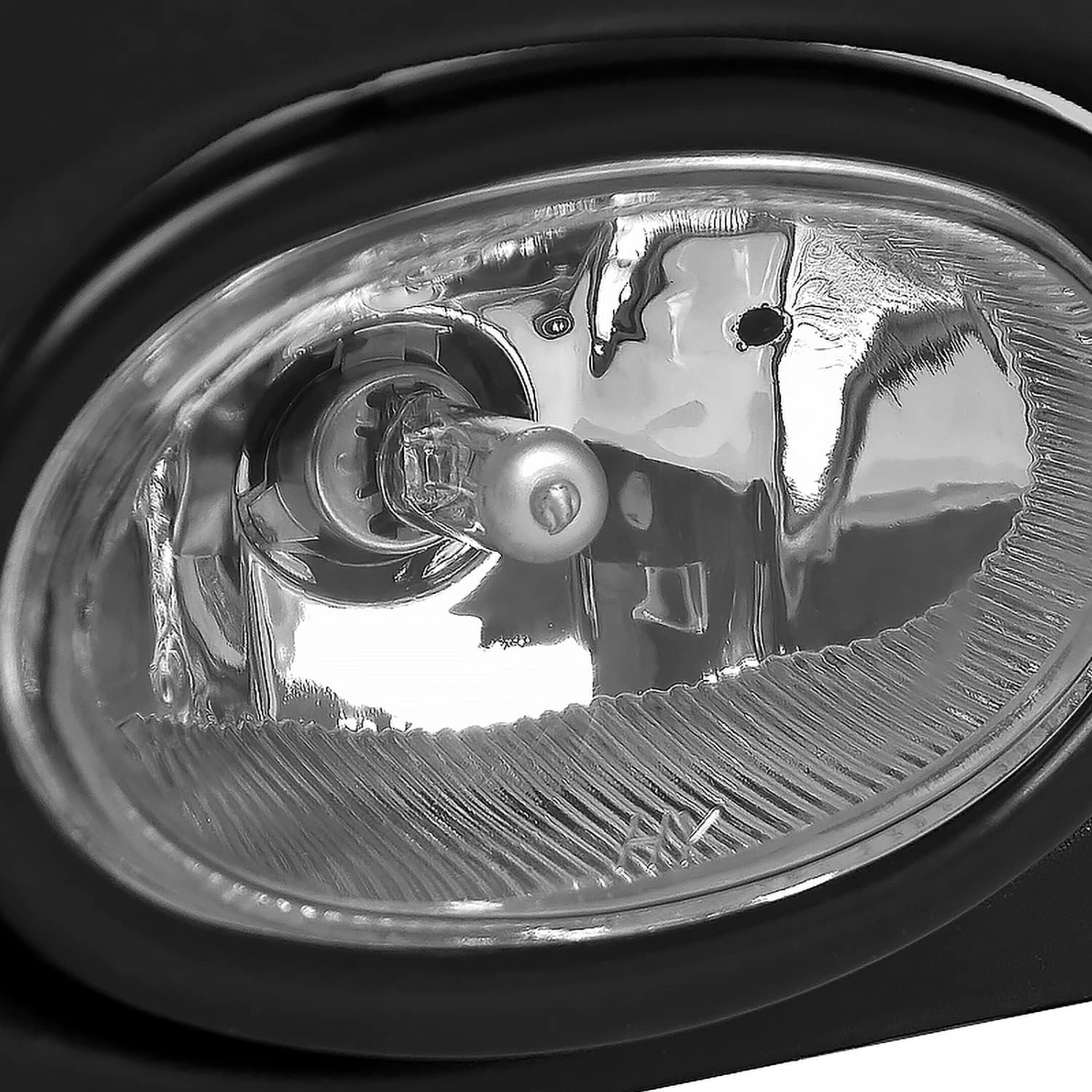 SPEC-D TUNING Clear Bumper Driving Fog Lights + Bulbs + Switch Compatible with 2001-2003 Honda Civic Coupe Sedan 2Dr/4Dr L+R Pair Assembly