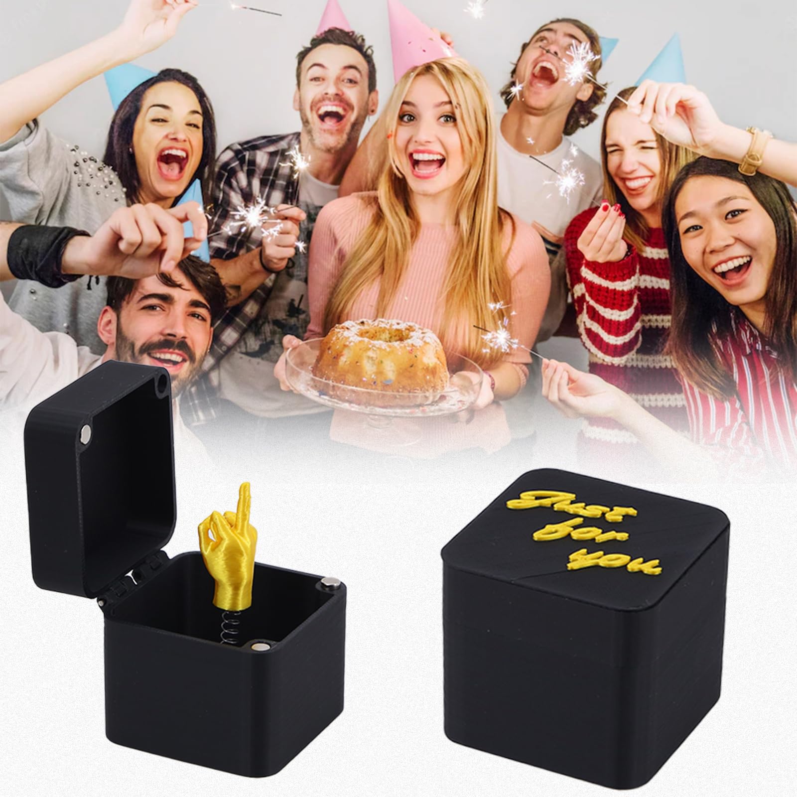 Middle Finger Surprise Gift Box Middle Finger In A Box Funny Prank Pop Up Gift Gag Prank Gifts Secret Christmas Funny Gifts for Office Desk Home Decor - Image 3
