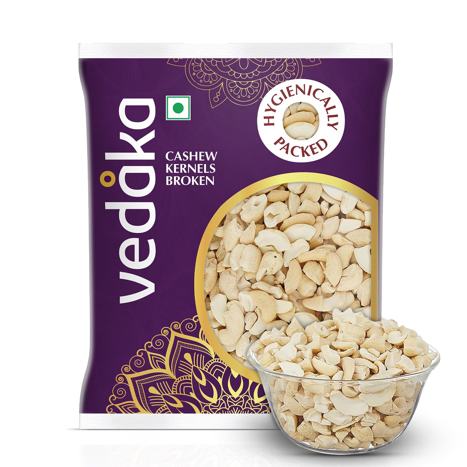 Amazon Brand - Vedaka Cashews - Broken | 200 Gram | Gluten-Free & Plant Based Protein | Premium Kaju Nuts