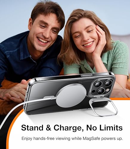 Miniatura 4 de TORRAS Soporte magnético para iPhone 15 Pro, compatible con MagSafe, soporte versátil para cámara, protección contra caídas de grado militar,