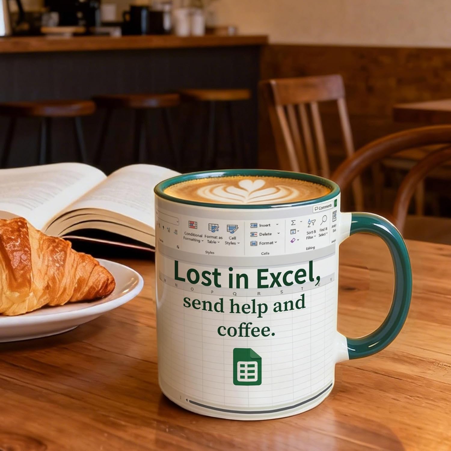 Funny Accountant Mug - Unique Spreadsheet Design Coffee Cup for CPA & Finance Professionals | Novelty Christmas Gift for Coworkers, Accounting Boss | 11 oz -53 - Image 2