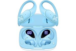 PocBuds Wireless Blue Over-Ear Bud Headphones