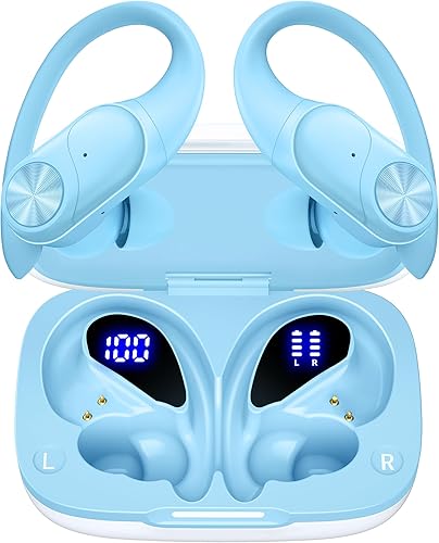 Miniatura 7 de PocBuds Auriculares Bluetooth Auriculares Inalámbricos 80hrs Tiempo de Reproducción Estuche de Carga Inalámbrica Pantalla Digital Auriculares