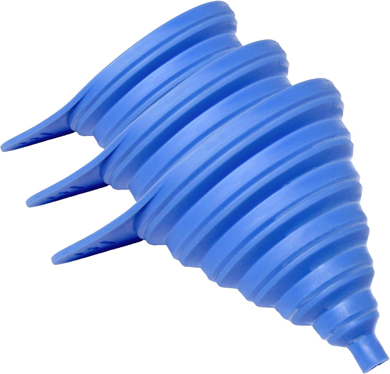 Chef Craft Collapsible Funnel, 5 inch, Blue