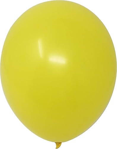 Allgala 100 globos de látex prémium de grado helio de 9 pulgadas, amarillo, BL52113