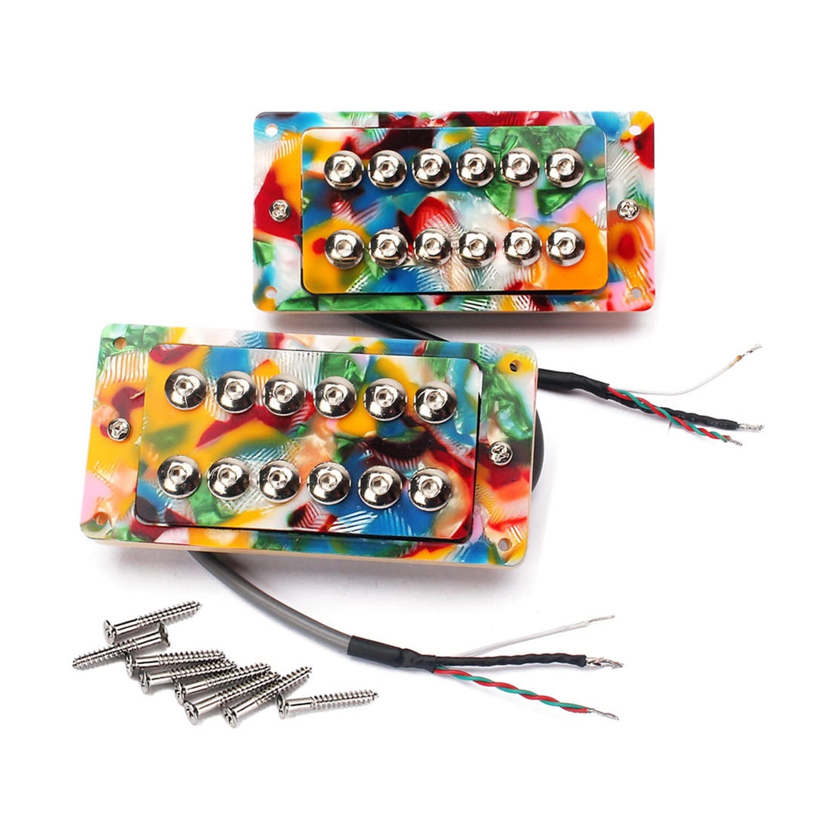 Juego De 2 Uds De Pastillas De Puente De Cuello Humbucker Para Accesorios De Piezas De Guitarra Eléctrica Pastillas guitarra