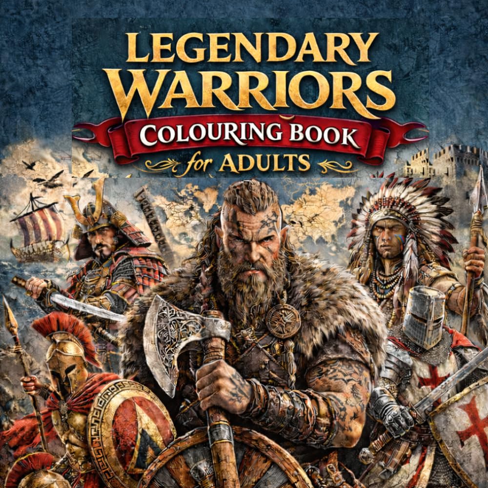 Legendary Warrior Coloring Book for Adults