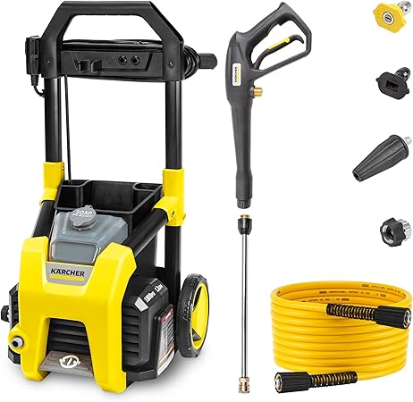 Kärcher Electric Pressure Washer K1800PS, CETA Certified, 3 Spray Nozzles,