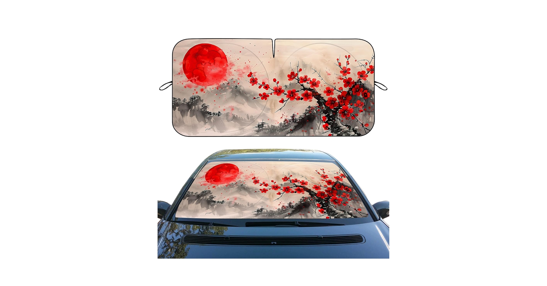 スカジャン BORDER CARWIN Amazon.com: Japanese Cherry Blossoms Car Windshield Sunshade