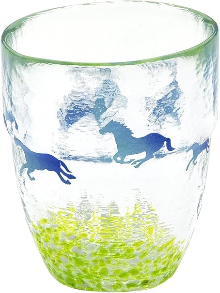 Amazon Co Jp 月夜野工房 焼酎グラス 馬 Hg 307 ホーム キッチン