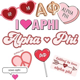 Alpha Phi - Sticker Sheet - Love Theme