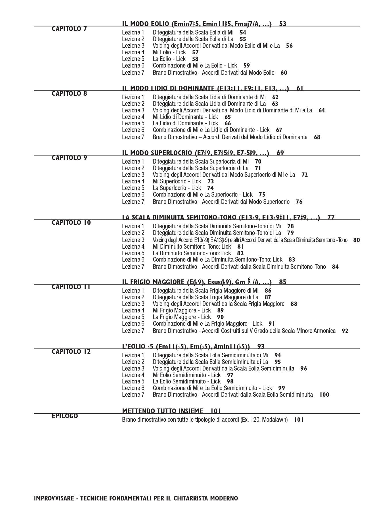 Improvvisare. Tecniche fondamentali per il chitarrista moderno. Con 2 CD-Audio