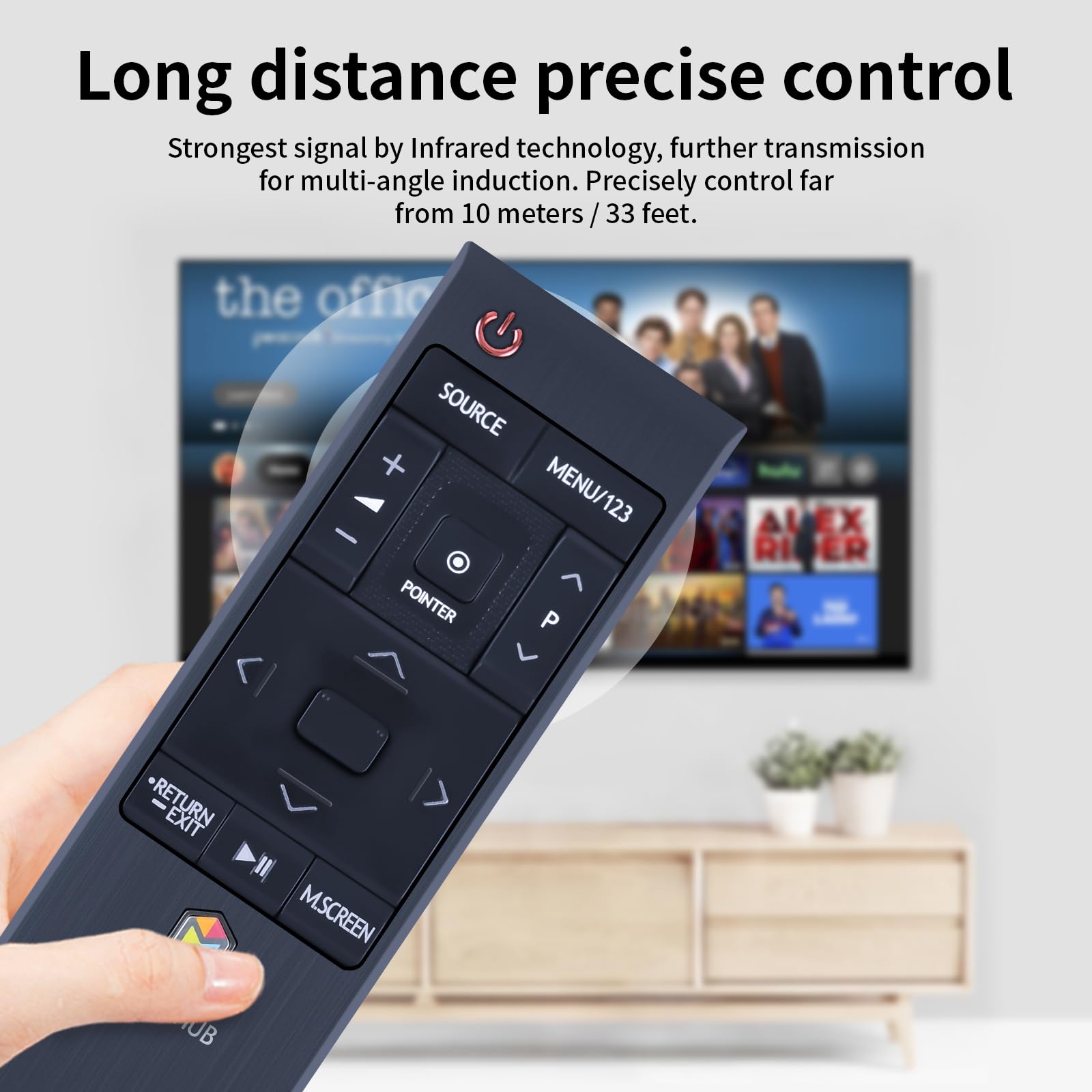 Télécommande vocale BN59-01220D de rechange pour Samsung Smart HUB TV 01220G 01220B