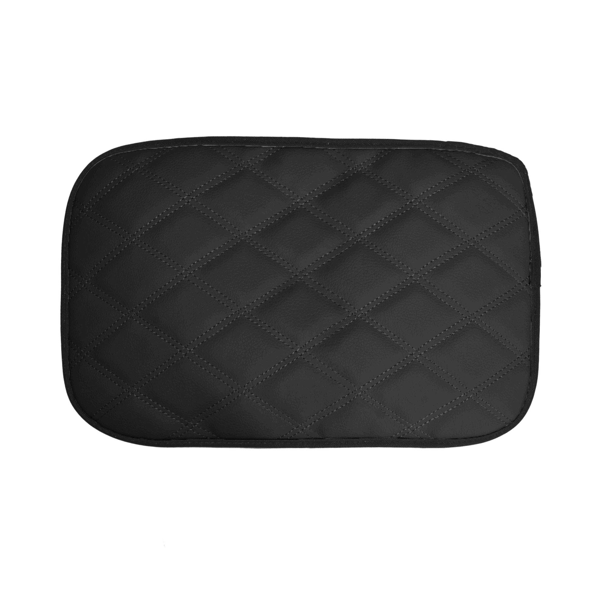 FH Group Center Console Armrest Cushion Neosupreme Black Console Cover Car Accessories Automotive Water-Resistant Seat Box Cover Protector for Cars, Trucks, and SUVs