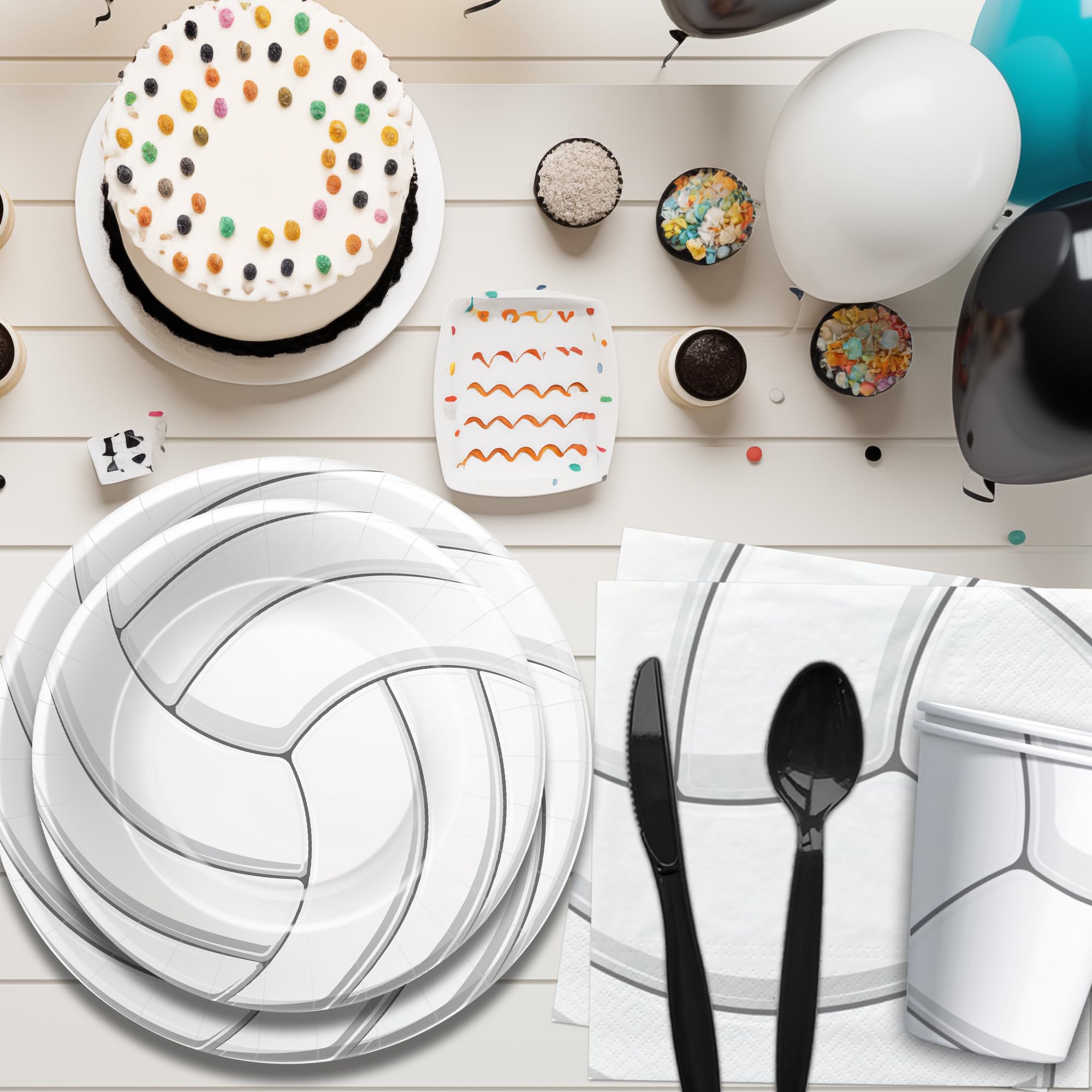 パーティー皿 Amazon.co.jp: Xenorik バレーボールパーティーデコレーション