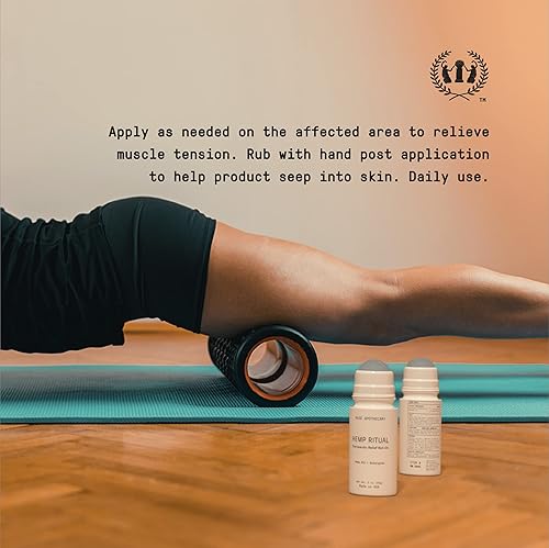 Miniatura 4 de Muse Apothecary Hemp Ritual  Alivio terapéutico roll-on  Aceite de semilla de cáñamo orgánico certificado por USDA, recuperación después del