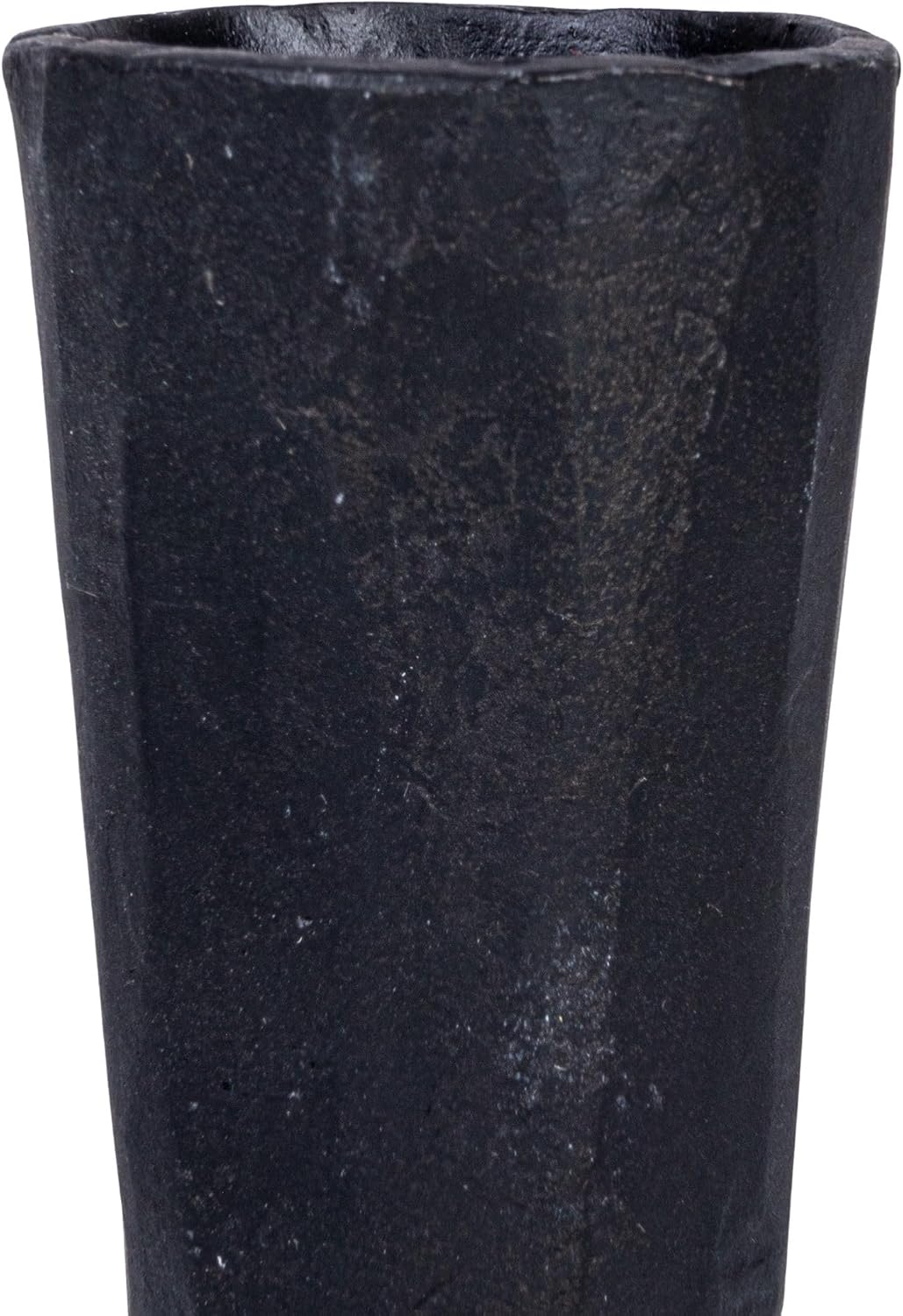 Creative Co-Op Tall Hand-Forged Cast Metal Taper Holder, Black