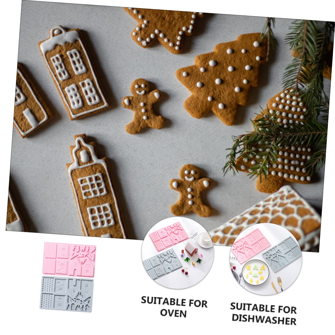 TOPBATHY 5 Ensembles Outils De Cuisson De Gâteaux Miche De Moule À Muffins De Noël Moule Gateau Noel Noel Gateau De Bricolage De Cuisson Matériel De Bricolage 2 Pièces * 5