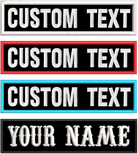 kamao Parche bordado con nombre personalizado, 2 parches personalizados para chaqueta de motocicleta, etiqueta táctica con nombre moral para arnés